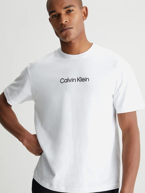 Футболка бавовняна чоловіча Calvin Klein K10K111346YAF S Біла (8720107899797) - зображення 7