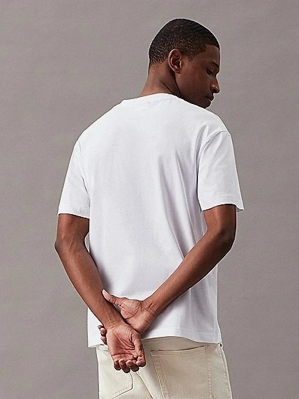 Футболка бавовняна чоловіча Calvin Klein K10K111346YAF 2XL Біла (8720107899834) - зображення 2