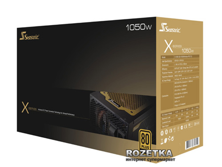 ペピーノ 電源ユニット1050w Seasonic Xseries XM2 Блок питания Seasonic X-1050 Gold (SS-1050XM) 1050 Вт – фото