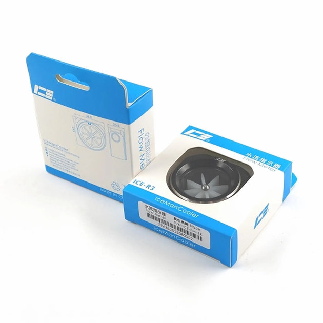Індикатор потоку IceManCooler Glass Flow Meter Black Acetal (IAC-FM-R3-BK) - изображение 3