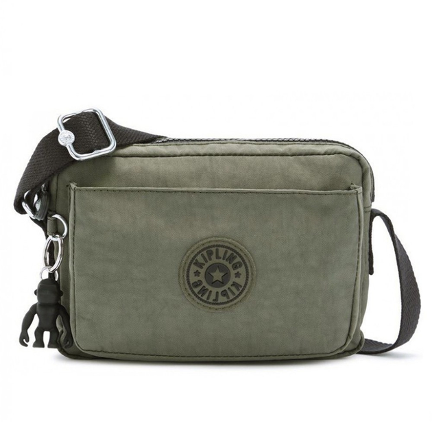 Сумка через плечо унисекс текстильная зеленая Kipling KI4208_88D от ...
