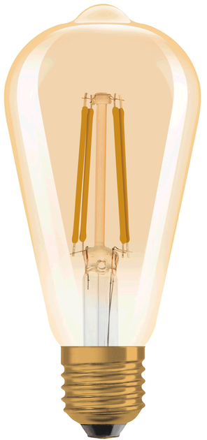 Лампа LED 7.2W 220V 806lm 2400K E27 DIM 64х143mm філаментна [4099854137822] OSRAM Vintage 1906 LED CLASSIC EDISON DIM - зображення 2