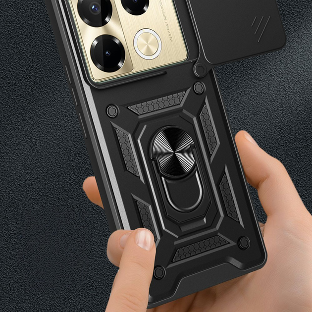 Чехол-накладка Ricco Camera Sliding для Infinix Note 40 Pro 4G / Note 40 Pro 5G / Note 40 Pro+ black - изображение 4