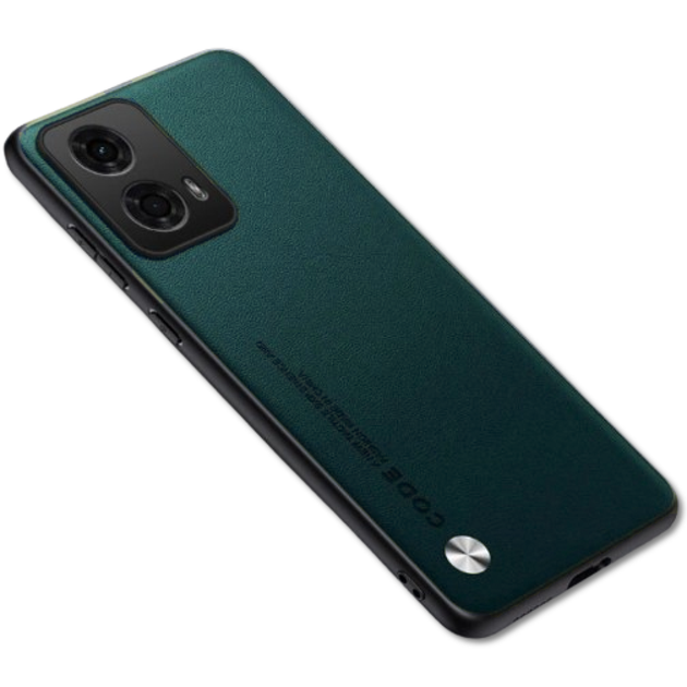 Кожаный чехол - накладка CODE Tactile Experience для Motorola Moto G24 / G24 Power green - Фото 1 Кожаный чехол - накладка CODE Tactile Experience для Motorola Moto G24 / G24 Power green - изображение 1