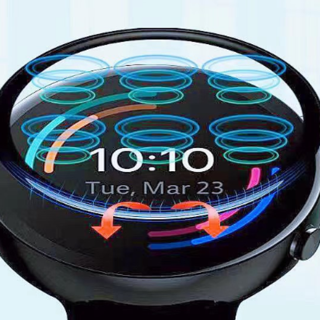 Защитное стекло SoftGlass Full Cover для Google Pixel Watch 2, Black - изображение 4