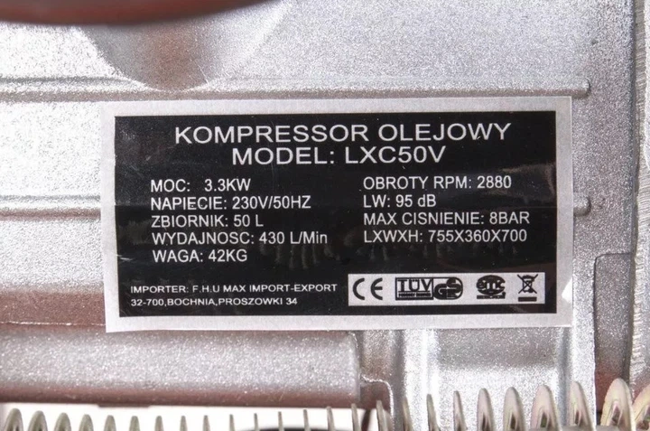 Компрессор воздушный LEX LXC50V, 50 л, 3.3 кВт, 2-х поршневый масляный - изображение 5