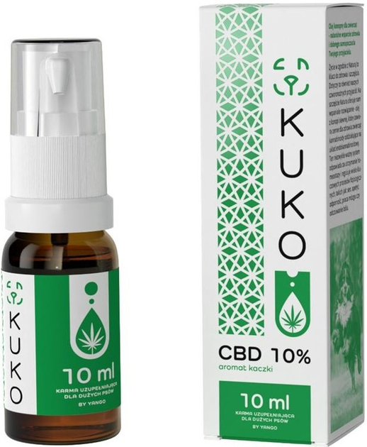 Olej konopny dla zwierząt KUKO Yango CBD 10% 10 ml o aromacie kaczki (5904194064136) - obraz 1