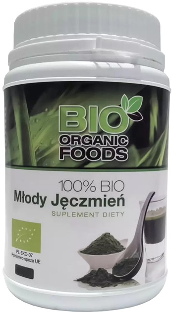 Suplement diety Bio Organic Foods 100% Bio Młody Jęczmień 300 g (5901549747775) - obraz 1