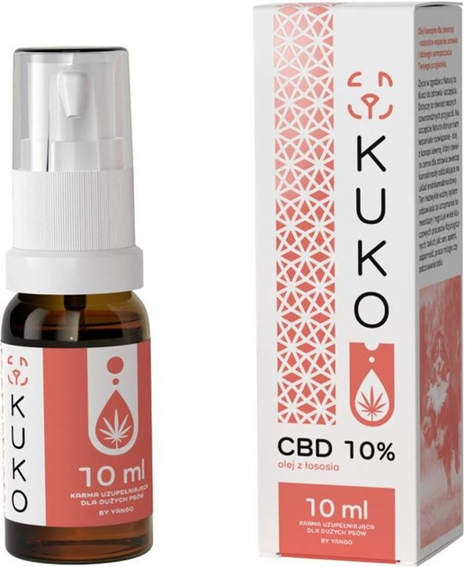 Olej konopny dla zwierząt KUKO Yango CBD 10% 10 ml łosoś (5904194064167) - obraz 1