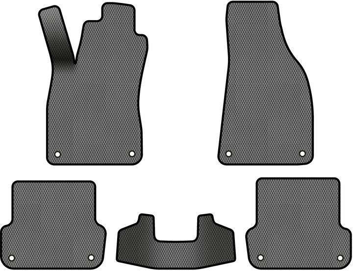 Акція на EVA килимки EVAtech в салон авто для Audi A4 (B6) MT 2000-2004 2 покоління Sedan EU 5 шт Grey/Black від Rozetka