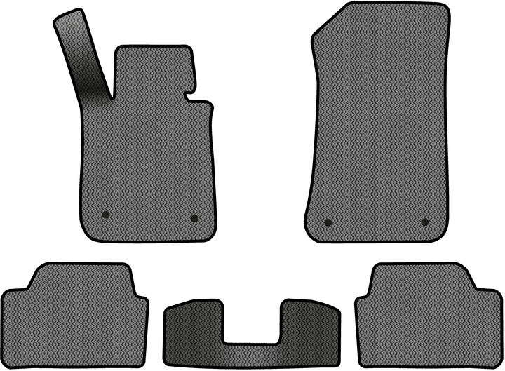 Акція на EVA килимки EVAtech в салон авто для BMW 1 Series (E87) 5-doors 2004-2012 1 покоління Htb EU 5 шт Grey/Black від Rozetka