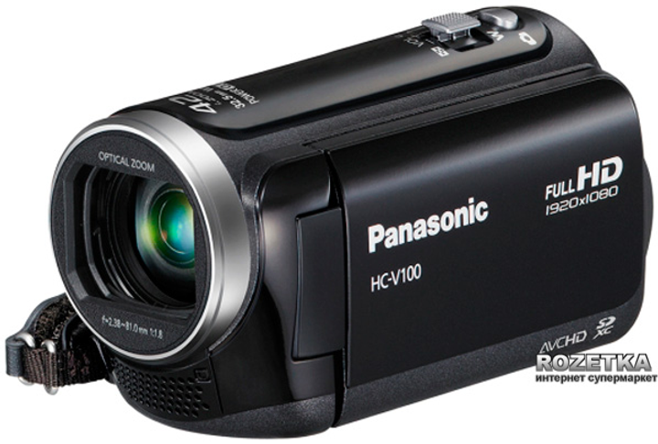 Видеокамера Panasonic HC-V100 Black (HC-V10EE-K) – фото, отзывы ...