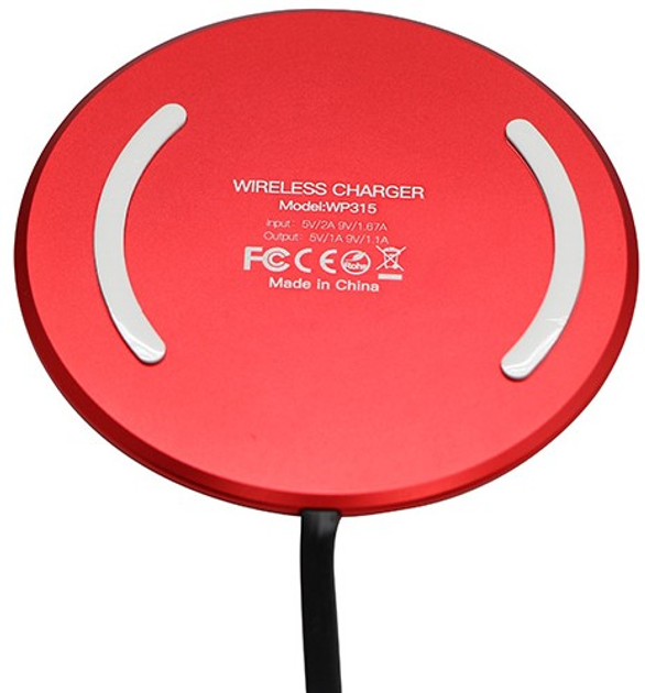 Бездротовий зарядний пристрій All New 10W Red (WP315-R) - зображення 3