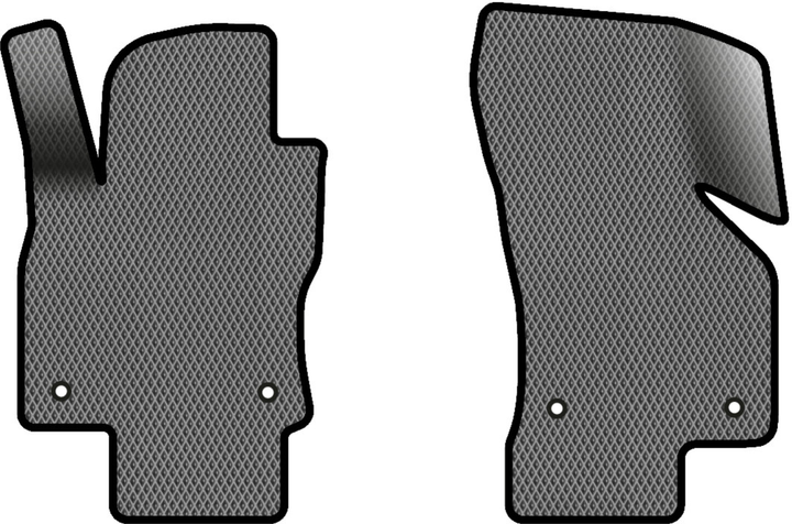 Акція на EVA килимки EVAtech в салон авто передні для Skoda Octavia A7 AT 2013-2020 3 покоління Combi EU 2 шт Grey/Black від Rozetka