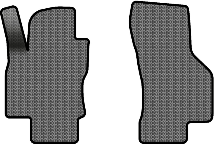 Акція на EVA килимки EVAtech в салон авто передні для Skoda Octavia A7 AT 2013-2020 3 покоління Combi EU 2 шт Grey/Black від Rozetka