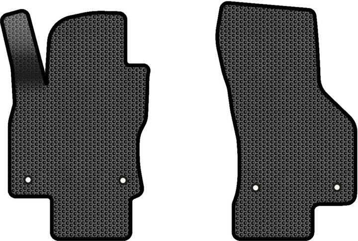 Акція на EVA килимки EVAtech в салон авто передні для Skoda Octavia A7 AT 2013-2020 3 покоління Liftback EU 2 шт Black від Rozetka