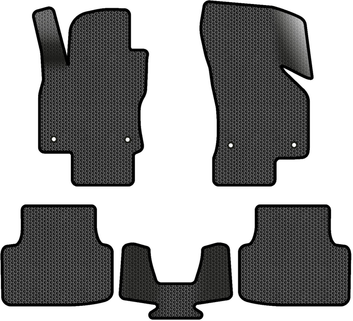 Акція на EVA килимки EVAtech в салон авто для Skoda Octavia A7 AT 2013-2020 3 покоління Liftback EU 5 шт Black від Rozetka