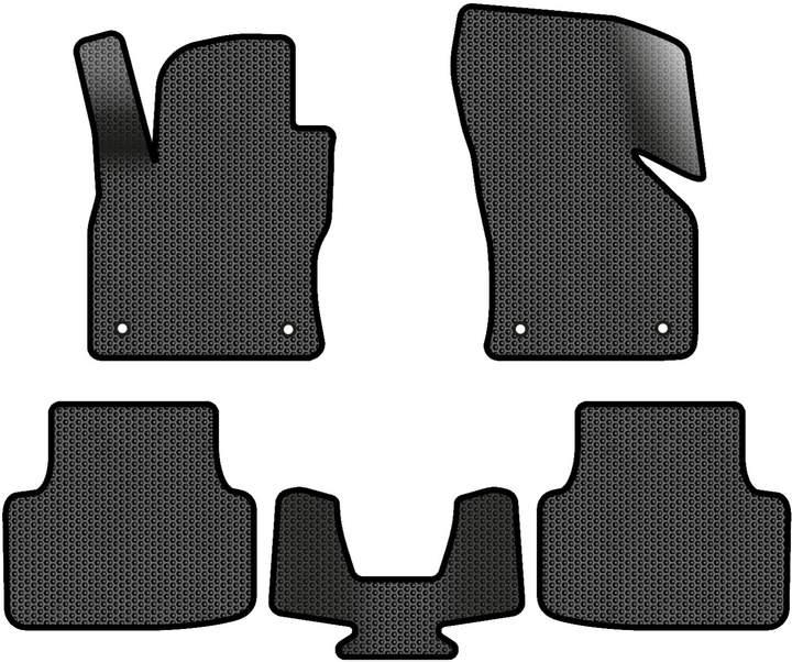 Акція на EVA килимки EVAtech в салон авто для Skoda Octavia A7 AT 2013-2020 3 покоління Liftback EU 5 шт Black від Rozetka