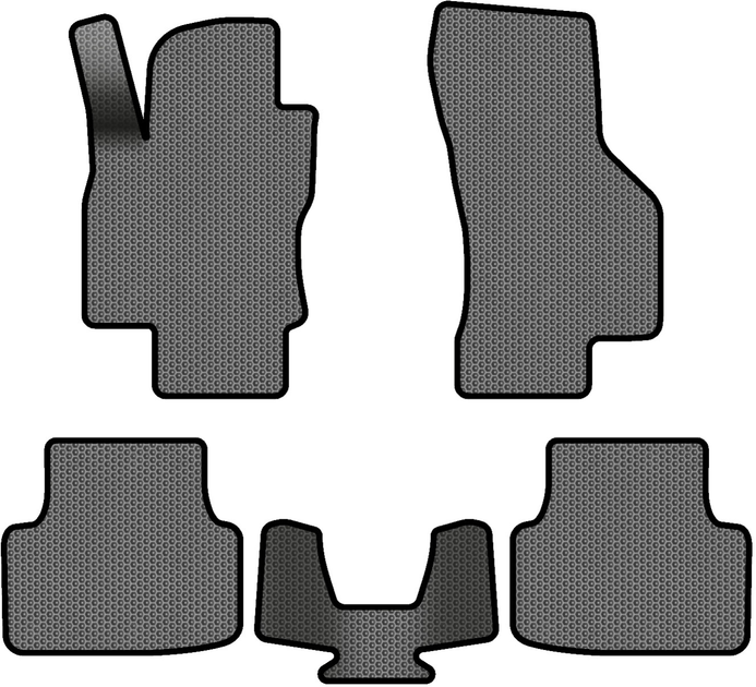 Акція на EVA килимки EVAtech в салон авто для Skoda Octavia A7 AT 2013-2020 3 покоління Combi EU 5 шт Grey/Black від Rozetka