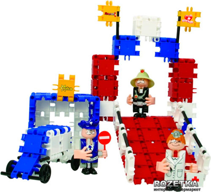 Конструктор Clics Пожарник и пожарная машина (CC013) – фото, отзывы ...