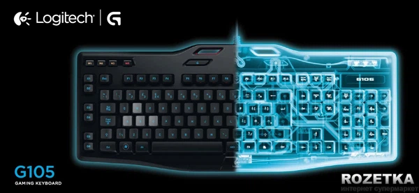 Клавиатура проводная Logitech G105 USB RUS (920-005056) - изображение 5
