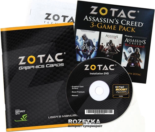 Видеокарта Zotac PCI-Ex GeForce GTX 680 4096MB GDDR5 (256bit