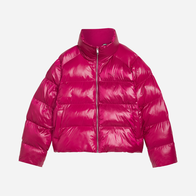 Куртка зимова жіноча Puma Shiny Puffer Jacket 62651445 XS Малинова (4067981420629) - зображення 6