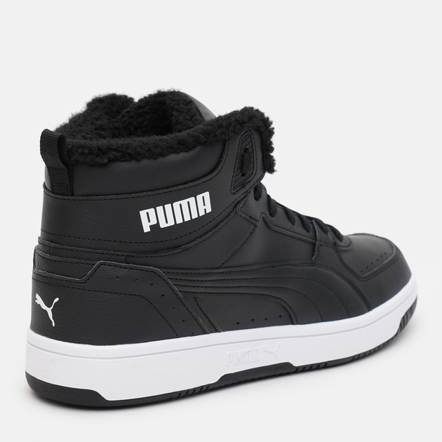 Підліткові черевики для хлопчика Puma Rebound JOY Fur 37557601 39 (6UK) Чорні (4063696488268) - зображення 4