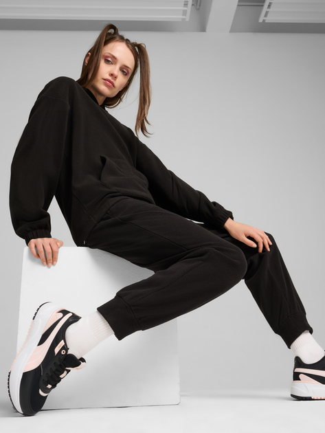 Spodnie dresowe damskie ocieplane Puma Ess Elevated Pants 68153201 S Czarne (4067981465330) - obraz 3