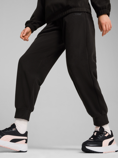 Спортивні штани теплі жіночі Puma Ess Elevated Pants 68153201 M Чорні (4067981465347) - зображення 1