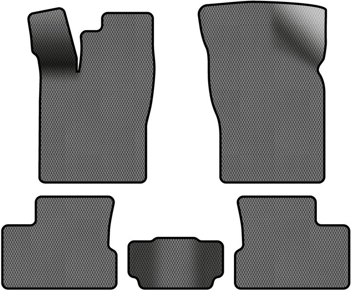 Акція на EVA килимки EVAtech в салон авто для Daewoo Nexia 1995-2016 1 покоління Sedan EU 5 шт Grey/Black від Rozetka