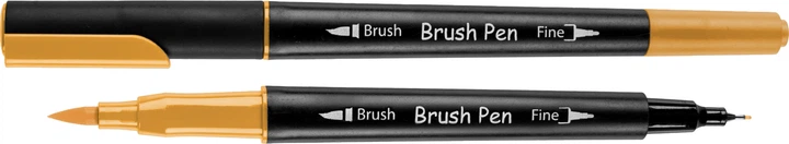 Набор маркеров акварельных Santi Brush Pen SW-03 двусторонние медовые 391003 6 шт (5056574438652) - изображение 2