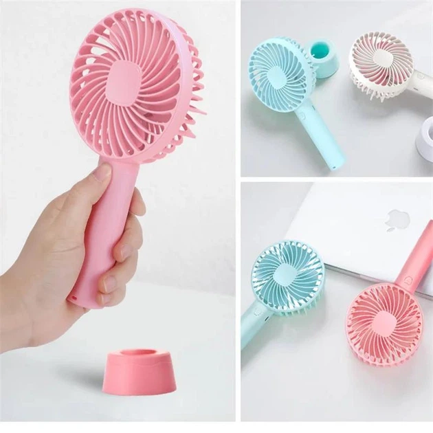 Ручной портативный вентилятор Portable Mini Fan Profit X9 USB на аккумуляторе с ручкой мини-вентилятор Blue - изображение 5