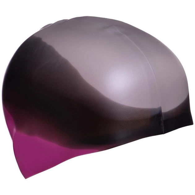 Шапочка для плавания силиконовая увеличенного объема Mad Swim Multi 053111 Pink-Black-Silver - Фото 3 Шапочка для плавания силиконовая увеличенного объема Mad Swim Multi 053111 Pink-Black-Silver - изображение 3