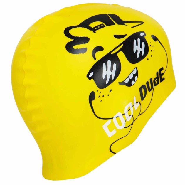Шапочка для плавания силиконовая юниорская Mad Swim Junior Cool Dude 057208 - Фото 3 Шапочка для плавания силиконовая юниорская Mad Swim Junior Cool Dude 057208 - изображение 3