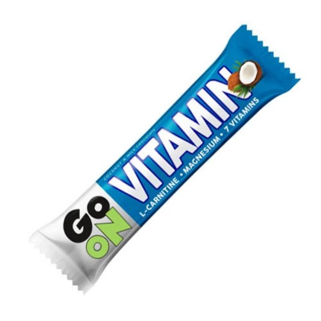 Блок батончиків Go On Nutrition Vitamin Bar, 45 г х 24 шт Кокос (2846173) - зображення 2