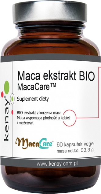 Харчова добавка Kenay MacaCare Екстракт маки 60 капсул (5900672154948) - зображення 1