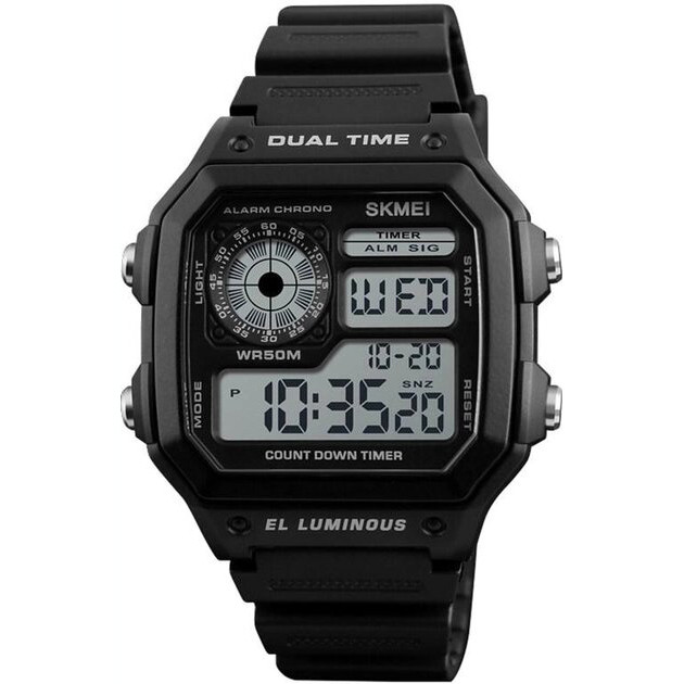Чоловічий годинник Skmei 1299BK Black - Фото 3 Чоловічий годинник Skmei 1299BK Black - зображення 3