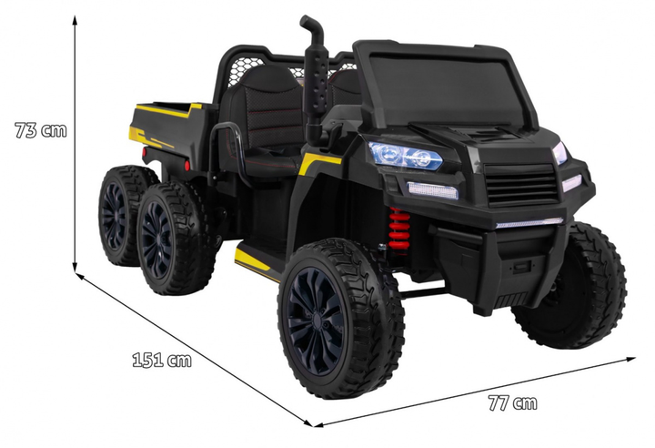 Електромобіль для дітей Ramiz Farmer Truck Чорний (5903864904109) - зображення 4