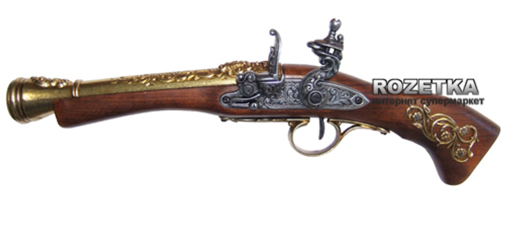 Макет пистолета Flintlock blunderbuss для левши, 18 век, Denix (01/1130L) - изображение 1