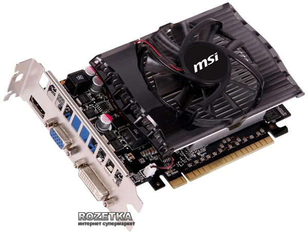 Відеокарта MSI PCI-Ex GeForce GT 630 2048MB GDDR3 (128bit) (810/1000) (VGA, DVI, HDMI) (N630GT-MD2GD3) - зображення 2