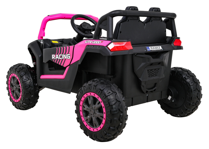 Samochód elektryczny dla dzieci Ramiz Buggy UTV 2000M Racing Różowy (5903864952292) - obraz 4