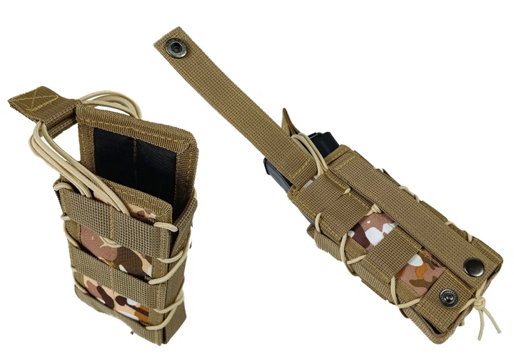 Подсумок под магазин АК/РПК одинарный открытый Multicam Arid степной (MOLLE, подсумок на разгрузку, жилет, РПС) - изображение 5