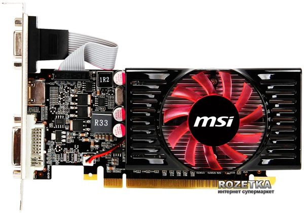 Видеокарта MSI PCI-Ex GeForce GT 620 LP 2048MB GDDR3 (64bit) (700
