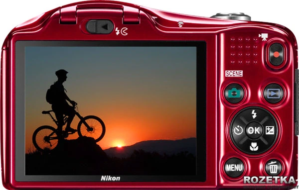 Фотоаппарат Nikon Coolpix L610 Red (VNA222E1) купить на ROZETKA