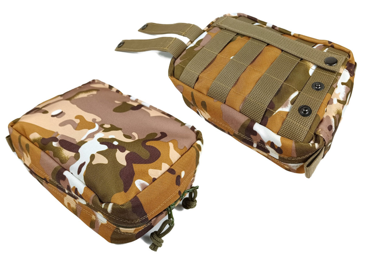 Подсумок аптечка тактическая MOLLE Multicam Arid для РПС, разгрузки или жилета - изображение 2