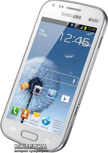 Мобильный телефон Samsung Galaxy S Duos GT-S, 4Гб, 2 SIM, 3G, цена. Цвет черный