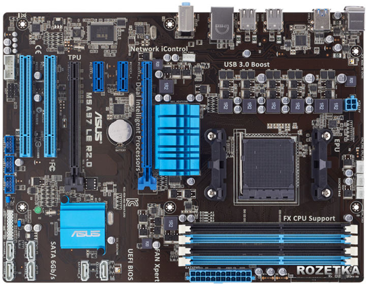Материнская плата Asus M5A97 LE R2.0 (sAM3+, AMD 970/SB950, PCI-Ex16 ...