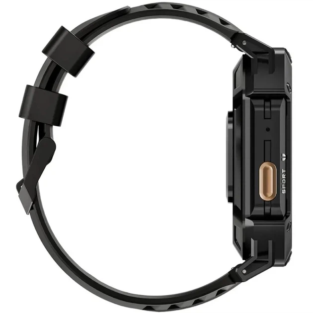 Смарт-годинник Oukitel BT80 IP68 2.13'' 1000Mah Black (6931940754668) - зображення 4