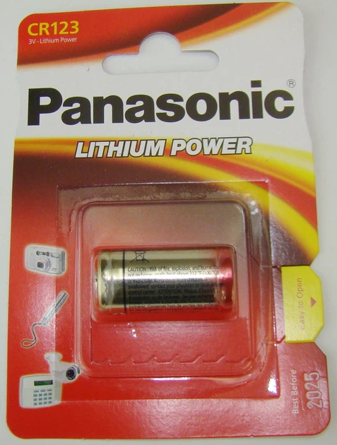 Батарея Panasonic CR 123 BLI 1 LITHIUM - Фото 2 Батарея Panasonic CR 123 BLI 1 LITHIUM - изображение 2
